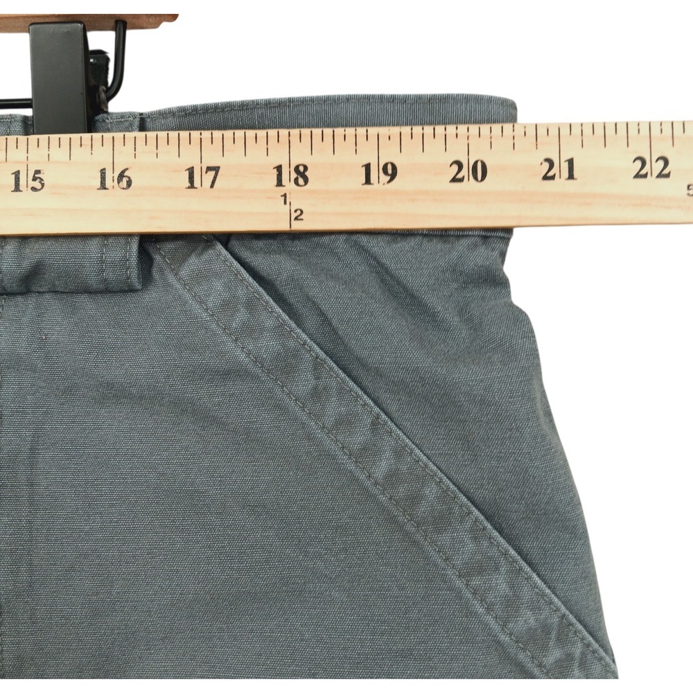 Weekender Cargo Shorts Mens 41 (Tag 42) x 7" Grey Canvas Elastic Waist Gorpcore - Picture 5 of 8